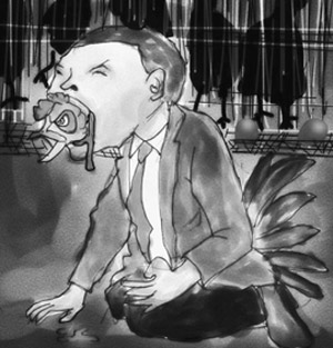 ミヤペ妖怪 鶏の僧 miwatorinosou.jpg